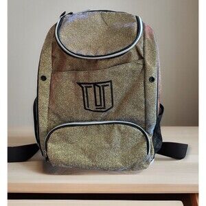 Varsity Spirit Glitter Game Day Backpack Extra Large Gold Blue Red Sparkle